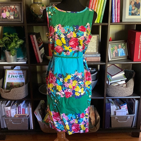 Talbots Sleeveless Floral Dress - Picture 2 of 9